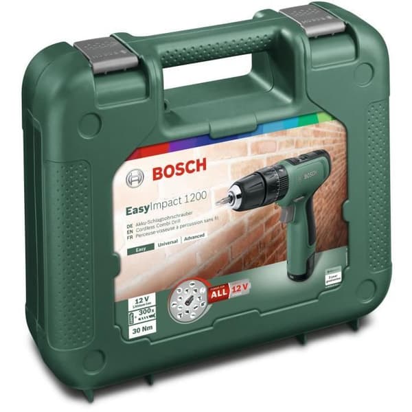 BOSCH Borrskruvdragare EasyImpact 1200 2 Batt 1,5 Ah