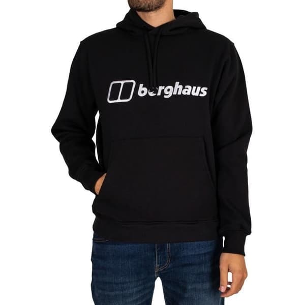 Berghaus Hoodie med logotyp, Svart