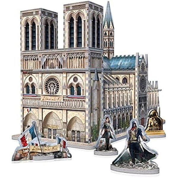 Pussel 3D - Wrebbit - Assassin's Creed Unity - 860 bitar - Notre-Dame - Skum