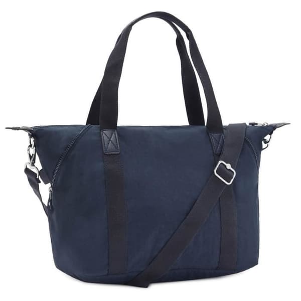 Axelväska - KIPLING - Basic Eyes Wide Open Art Tote - Blå - 35x28x19 cm - 100% polyamid