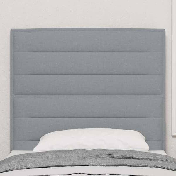 vidaXL Sänggavel Ljusgrå 80 cm tyg 3337663