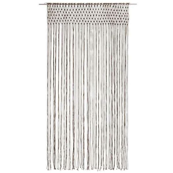 vidaXL Macrame Gardin, Taupe 140x240 cm Bomull