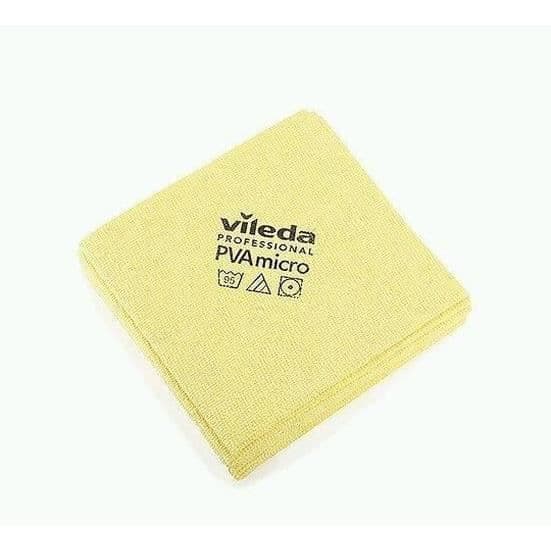 Sponge - Diskduk - Skrubborste - Diskborste - Vileda PVA Mikrofiber Gul 143587 Vileda Professional