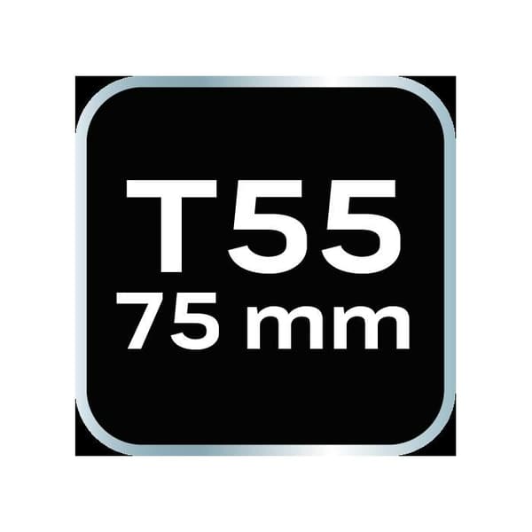 TORX-bit - NEO TOOLS - T55 - Legerat stål S2 - 75 mm - Förpackning med 2 st
