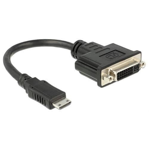 DELOCK KABELADAPTER MINI HDMI-C ST>DVI 24+1B...