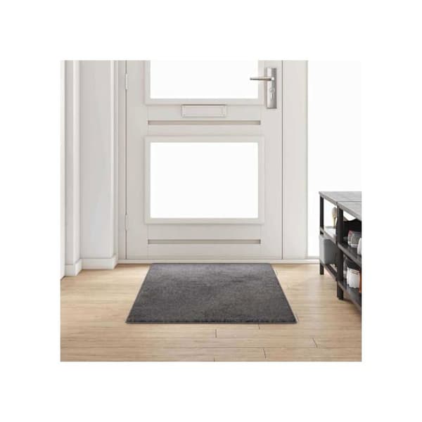 Halkskyddsmatta - vidaXL - 80x200 cm - Grå - Polypropylen - Tuftad - Rektangulär - Halkskyddad