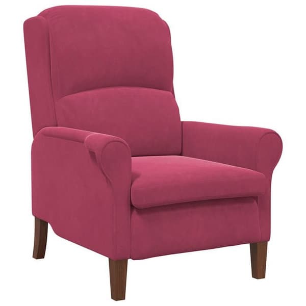 vidaXL fåtölj Bordeaux Sammet 42009862