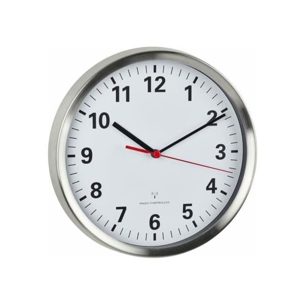 Radioklocka - TFA - 60.3529.02 - Atomur - Svart - Inomhus - Rund