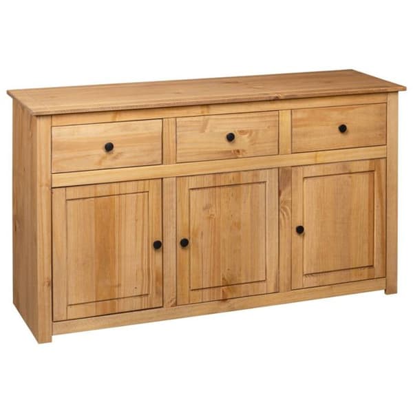 vidaXL Skänk 135x40x80 cm Solid Pine Panama Sortiment 282703