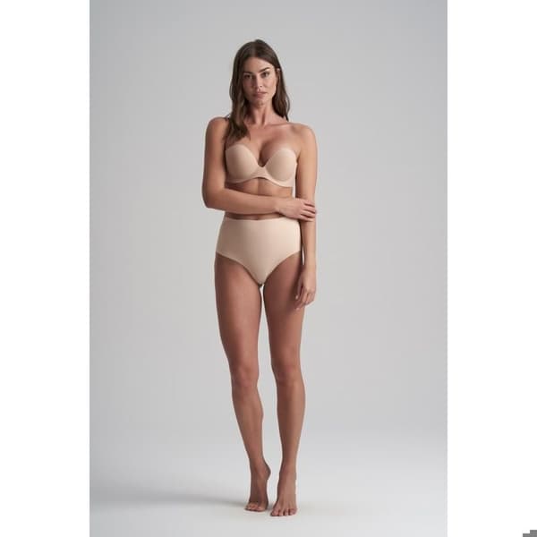 String midja hög rygglös kvinna Bye Bra - beige
