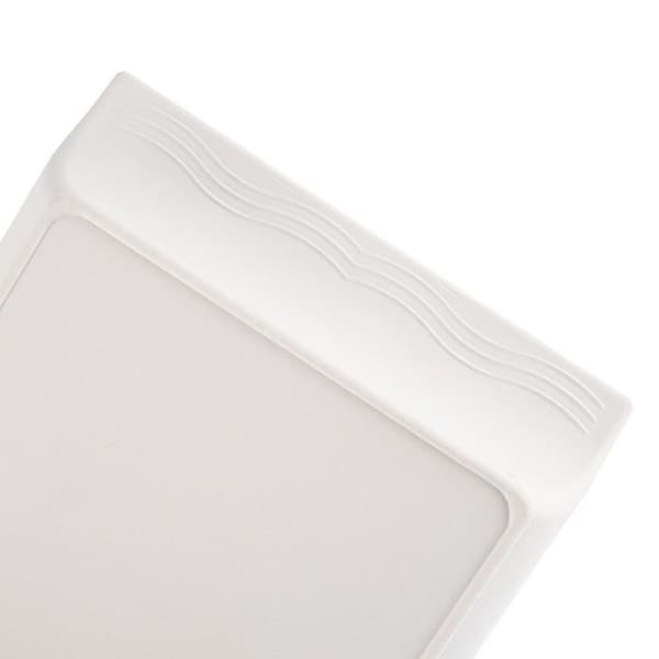 Rektangulär serveringsbricka - ORION - 29,5x13 cm - Plast - Vit - Optimal stabilitet - Lätt att rengöra