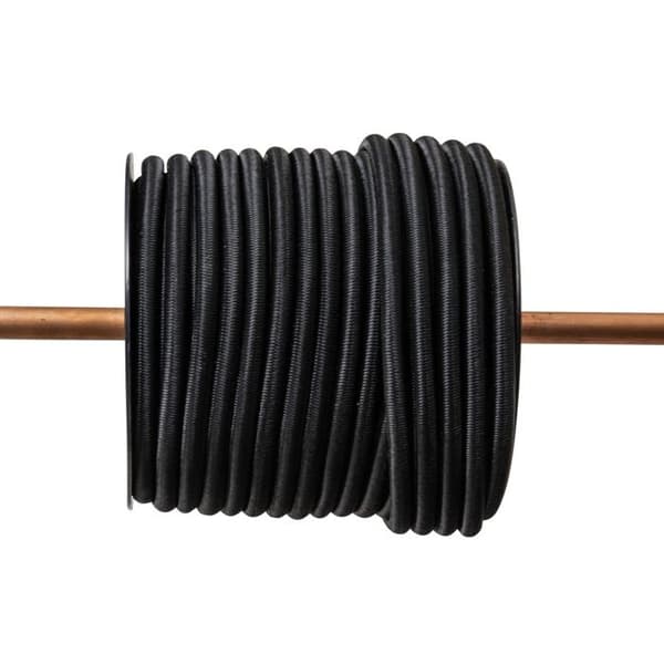Svart elastisk spännband WERKA PRO rulle 10mm x 40m