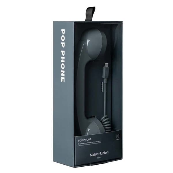 Telefonkombination - NATIVE UNION - POP Retro - USB-C - Mikrofon - Ekologisk