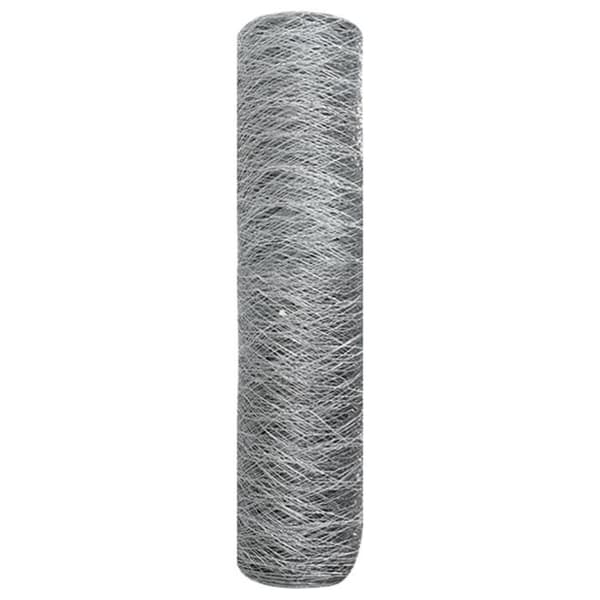 vidaXL Hexagonal Stängsel 0.4x25 m Galvaniserat Stål 42005664