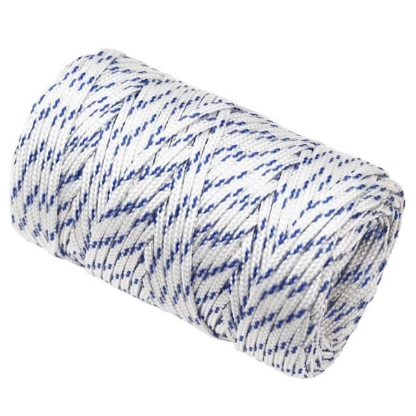 152264 vidaXL Båtrep Vitt 2 mm 25 m Polypropylen