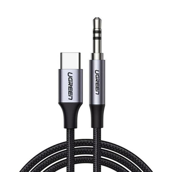 Ljudadapterkabel - UGREEN - 30633 - Typ-C till Jack 3.5mm - 1m - Mörkgrå