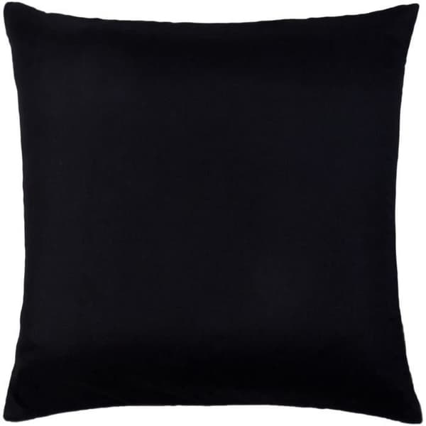 Kuddfodral - Svart sammet - Vadderad - Strass - 45 cm x 45 cm