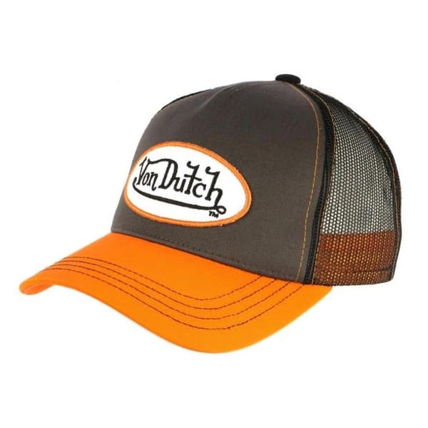 Keps - Von Dutch - Grå och orange krage - Blandad - Sommar - Mode