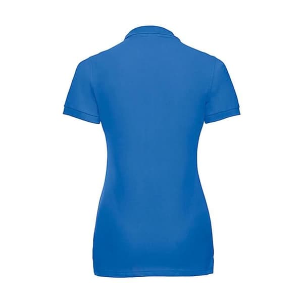 Polo dam Russell Athletic Fitted Stretch - azur