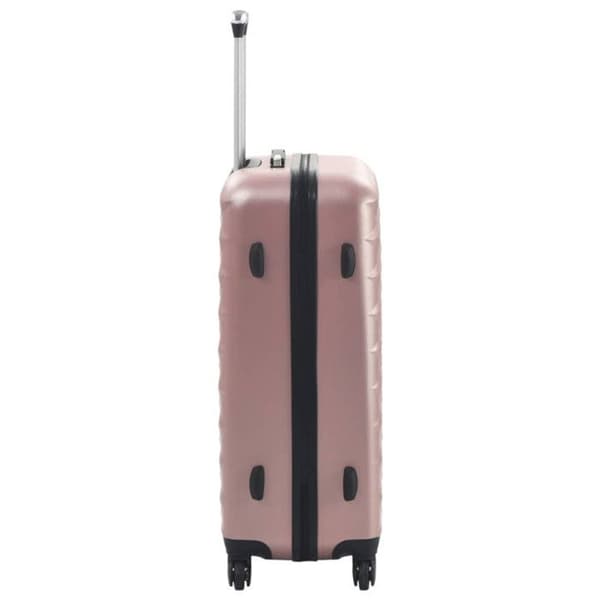 vidaXL Hardside resväska 3 st Rose Gold ABS 91888