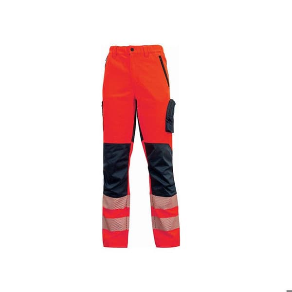Arbetsbyxor U-Power Roy - röd fluo