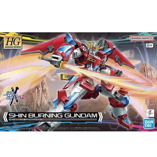 Modell - BANDAI - Shin Burning Gundam - Lång svärd - Effektdelar - Utbytbara händer