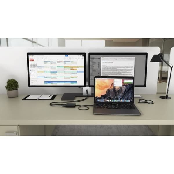 Videoadapter - I-TEC - USB-C 2x HDMI - 4K Ultra HD - 30Hz - Kompatibel med Thunderbolt 3
