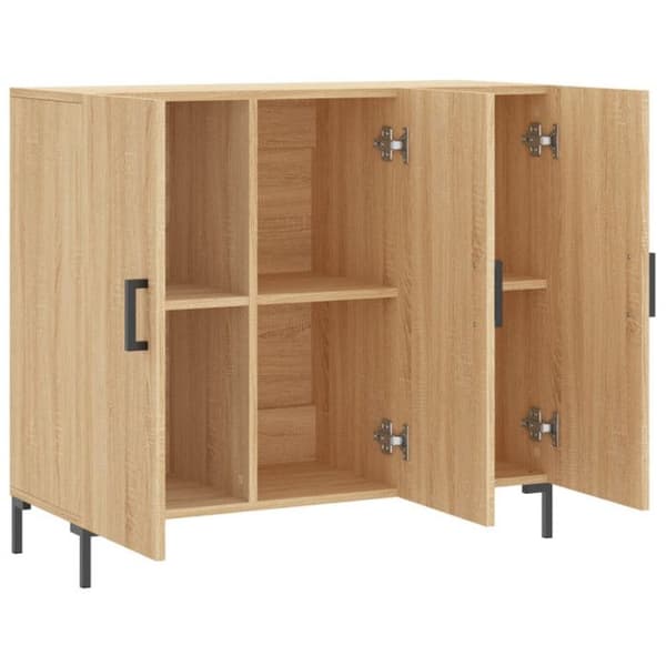 vidaXL Buffé eksonoma 90x34x80 cm ingenjörsträ 828111