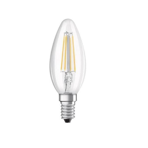 Ampoule STANDARD, LED, B35, 4.3W, E14, 2700K, 470lm, transparent