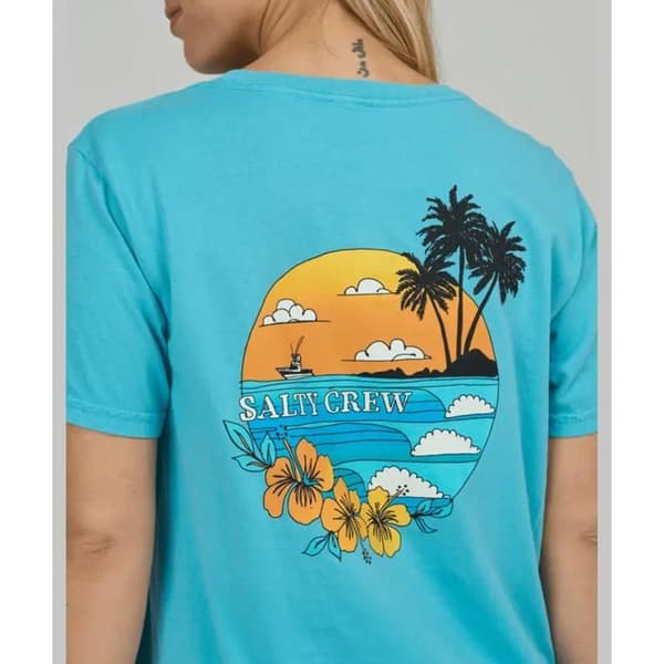 T-shirt dam Salty Crew Sunset B.T