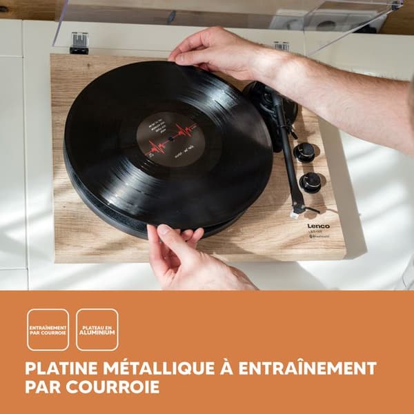 Platinum Vinyl - Lenco - Bluetooth- och USB-anslutning - LBT-188 - Trä