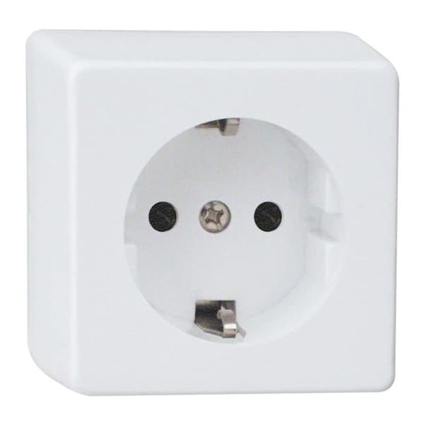 Universaluttag - 510051777 - REV 0 Standard infällt uttag Vit