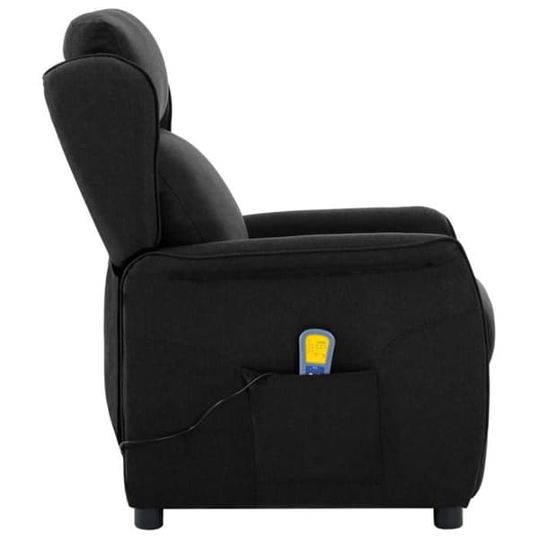 Svart tygmassage stol