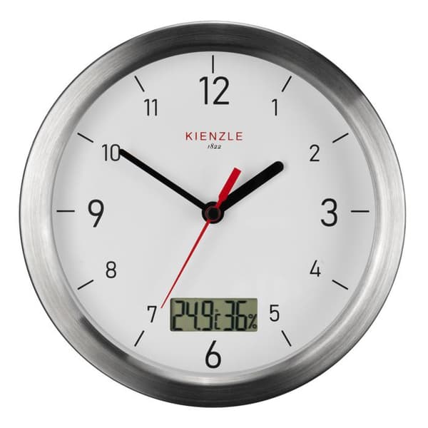 Badrumsklocka - KIENZLE - DCF - Digital visning - Termometer-hygrometer - Vattentät