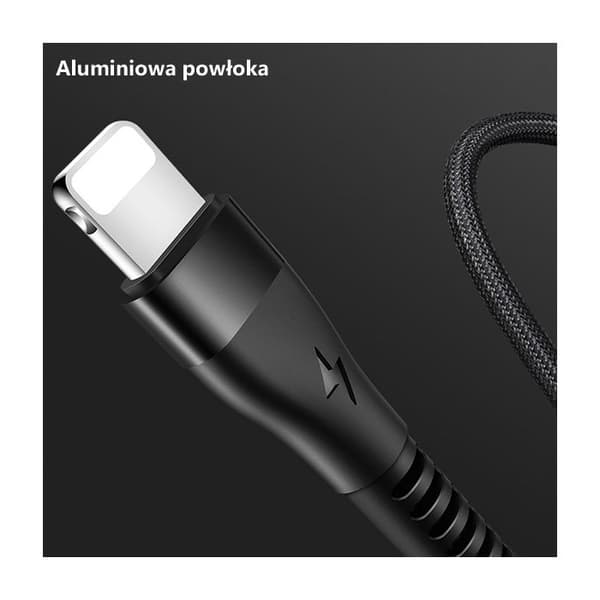 USAMS Lightning-kabel 1,2 m Snabbladdning Rosa