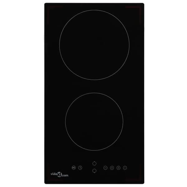 vidaXL Ceramic Hob 2 Brännare Touch Control 3000 W 50783