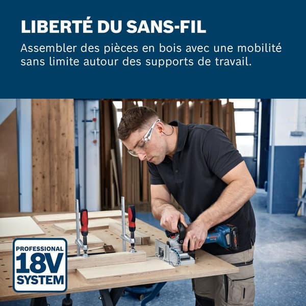 Raboteuse - Bosch - GFF 18V-22 - Trådlös - 18 V - Professionell