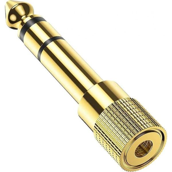 Ljud- och videoadapter Mozos - MA6335 - AV-adapter Jack 3,5 mm - Jack 6,3 mm guld ()