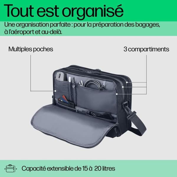 HP Travel Plus - laptopväska - 15L