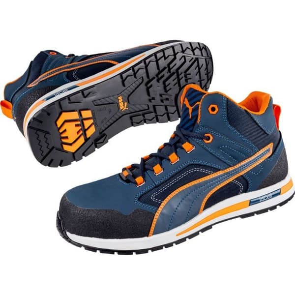Puma Crosstwist S3 HRO SRC höga säkerhetsskor - Marin
