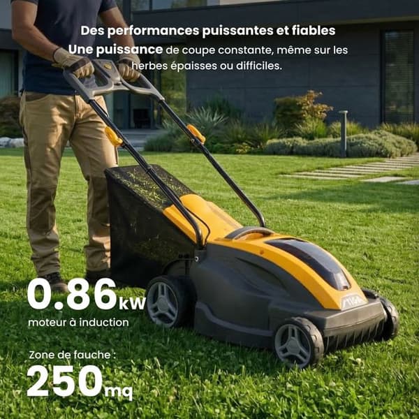 Batteridriven gräsklippare STIGA 336e Combi - 48V - 34cm - 3-i-1-system