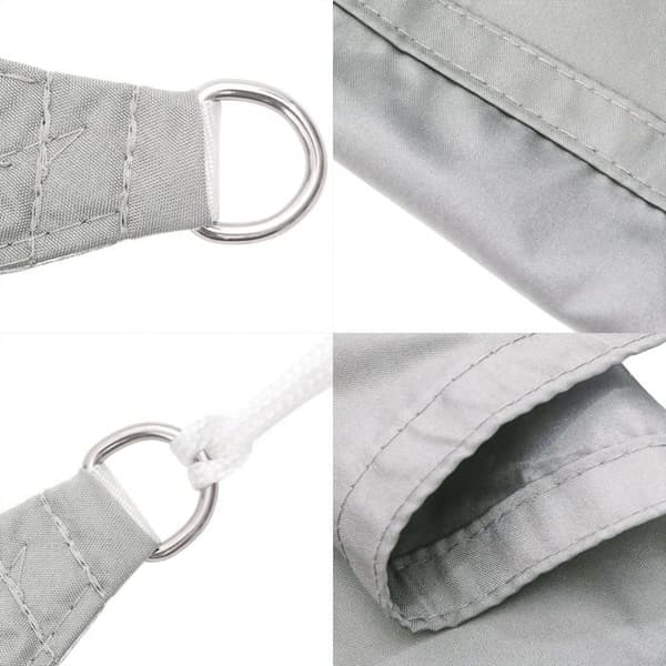 vidaXL Ljusgrå skuggduk 3,5x2,5 m 100% polyester oxford 4000541