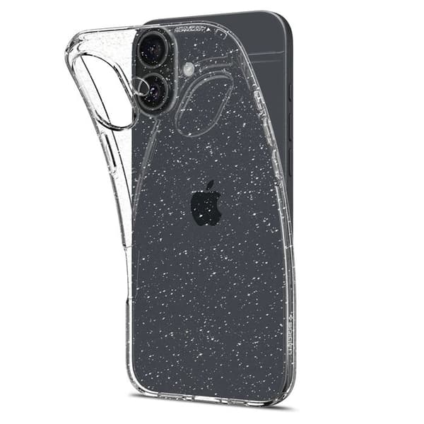 Spigen Liquid Crystal Glitter-fodral för iPhone 16 Plus - Crystal Quartz
