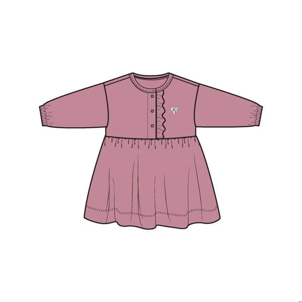 Kort klänning babyflicka Hummel Reg Placket - polignac