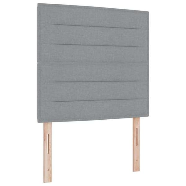 vidaXL Sänggavel Ljusgrå 100 cm tyg 3337677
