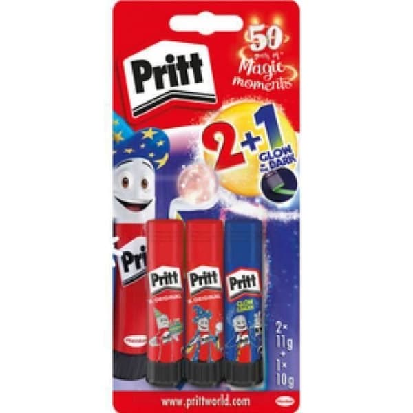 Pritt Set med 3 limstift "Magic Moments" — 2 x 22 g + 1 x 20 g