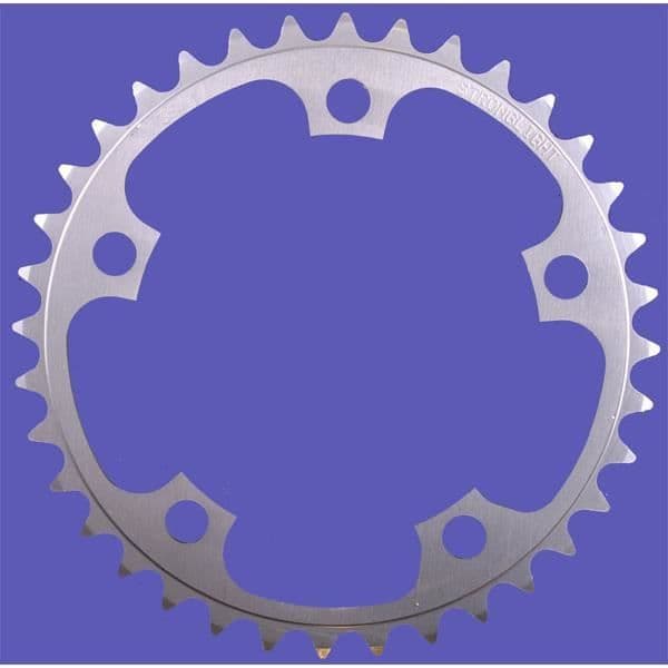 Cykelkedjering - 110 mm infästning - 40 tänder - silverfärgad