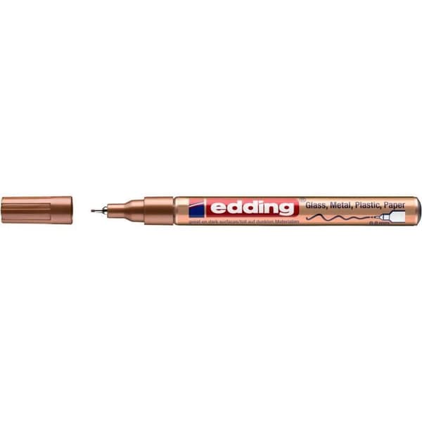 10-pack av Glänsande Målarpennor 780 Koppar Fin spets 0,8 mm