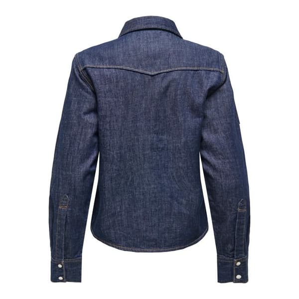 Kvinnors skjorta Only Charlize - mörkblå denim