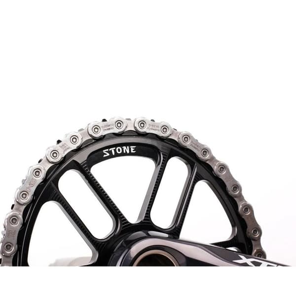 Oval platta med direkt montering Stone - Svart - 36T